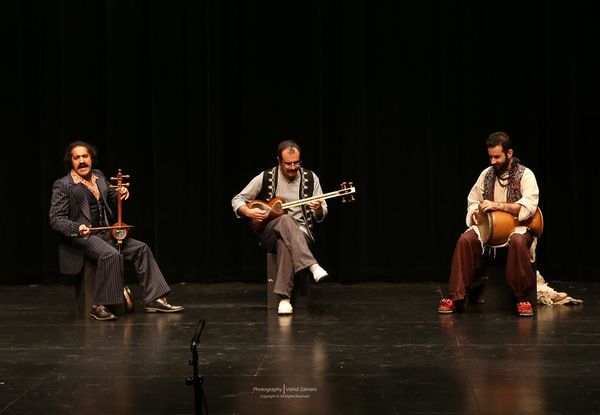 Musicians play in a scene from Tarabnameh
