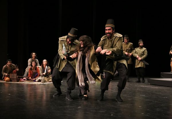 Performers in a scene from Tarabnameh