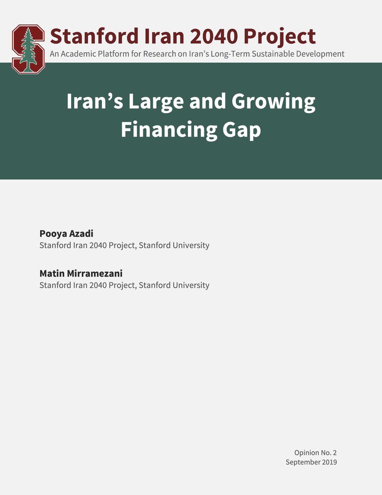 Iran’s Large and Growing Financing Gap 