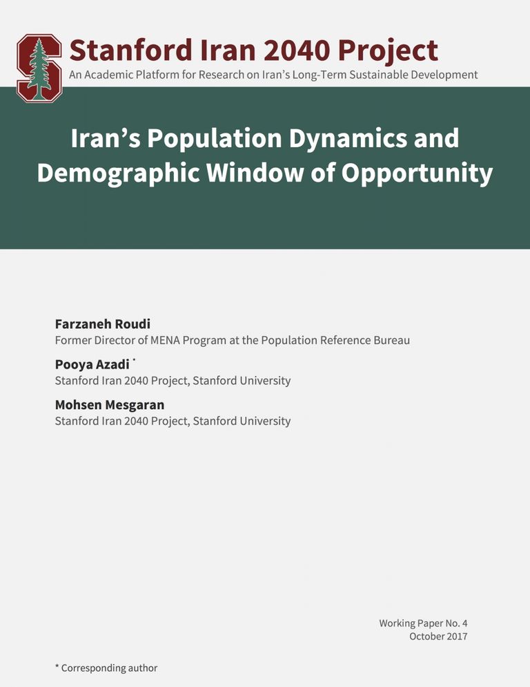 Iran’s Population Dynamics and Demographic Window of Opportunity